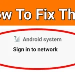 how to fix sign in error 1