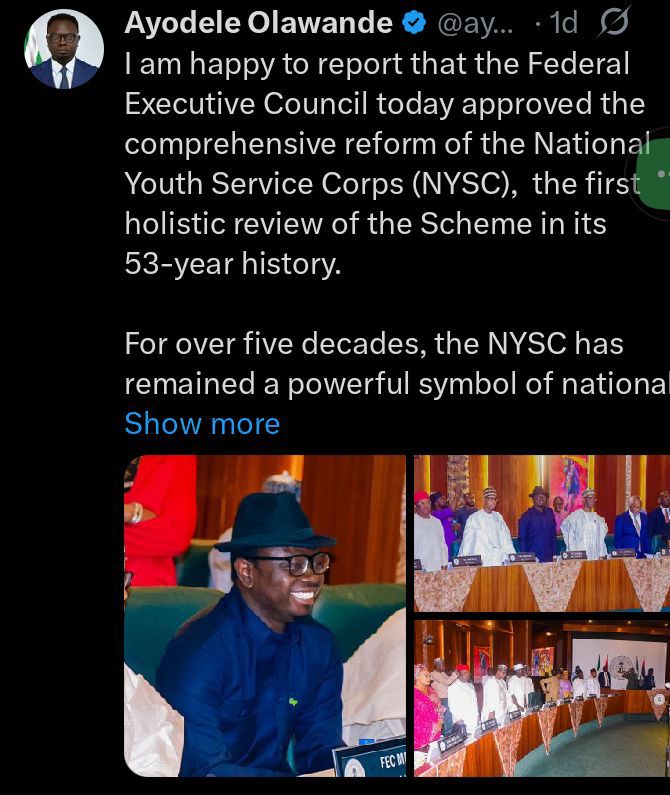 NYSC Orientation Camp Extended to Six Weeks in Major Reform 2 screenshot 20260630 2123147986505127984610631