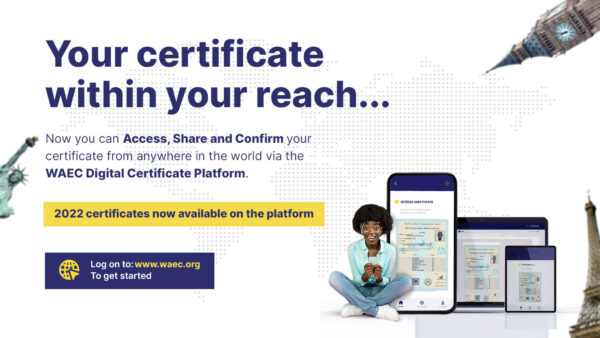 WAEC computer-based testing banner from the official WAEC Nigeria website